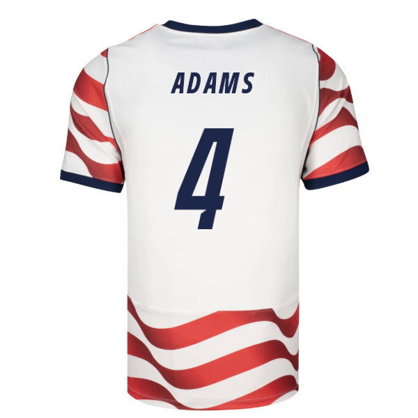 2026-2027 USA USMNT Match Home Authentic Jersey (Adams 4)-SoccerKits Hub | Buy Soccer Jerseys Online